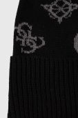 Шапка з домішкою вовни Guess колір чорний (3473712)