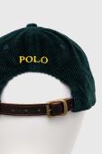 Бавовняна бейсболка Polo Ralph Lauren колір зелений з аплікацією (3445832)