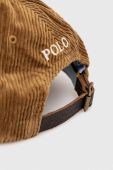 Бавовняна бейсболка Polo Ralph Lauren колір бежевий з аплікацією (3445833)