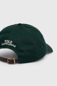 Бавовняна бейсболка Polo Ralph Lauren колір зелений з аплікацією (3419554)