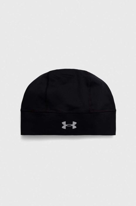 Шапка Under Armour Storm Launch колір чорний з тонкого трикотажу