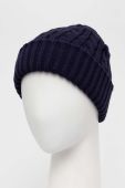 Шапка Barbour колір синій з товстого трикотажу (3496532)