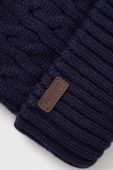 Шапка Barbour колір синій з товстого трикотажу (3496532)