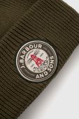Шапка Barbour колір зелений