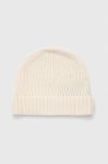 Вовняна шапка Joop! колір бежевий вовна (3500280)