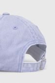 Бавовняна бейсболка Samsoe Samsoe колір фіолетовий з аплікацією