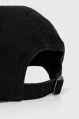 Бавовняна бейсболка Samsoe Samsoe колір чорний з аплікацією