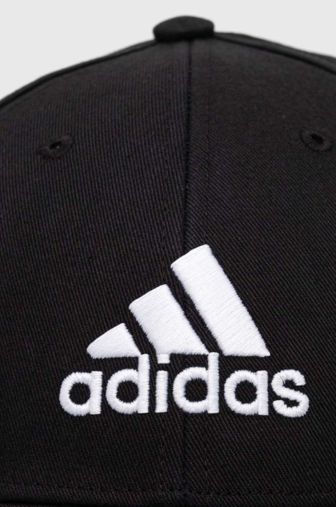 Бавовняна бейсболка adidas Performance колір чорний з аплікацією (3319624) фото 2