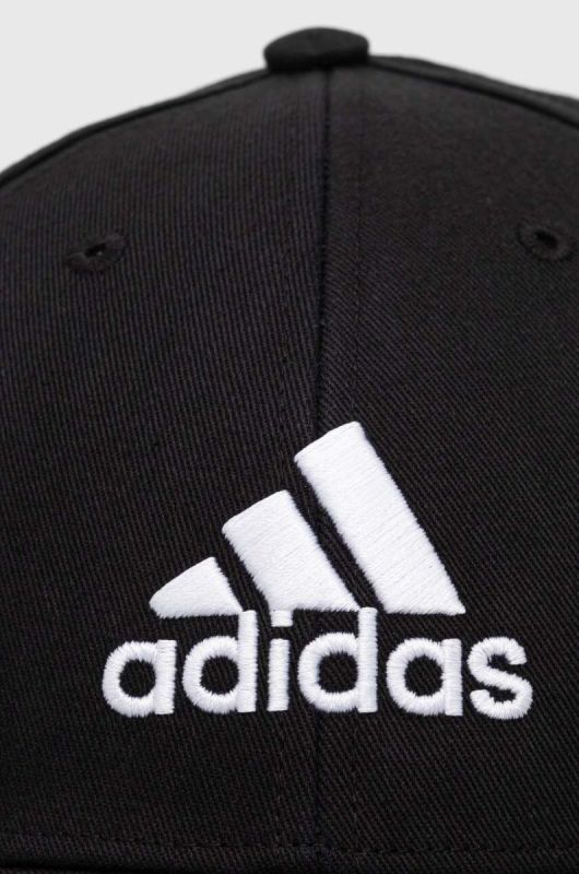 Бавовняна бейсболка adidas Performance колір чорний з аплікацією (3319624) фото 2