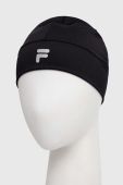 Шапка Fila Riverton колір чорний з тонкого трикотажу