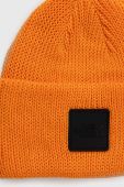 Шапка The North Face колір помаранчевий з товстого трикотажу (3434038)
