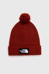 Шапка The North Face колір бордовий з товстого трикотажу (3597602) Шапка The North Face колір бордовий з товстого трикотажу (3597602)