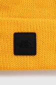 Шапка The North Face колір помаранчевий з товстого трикотажу (3597603)