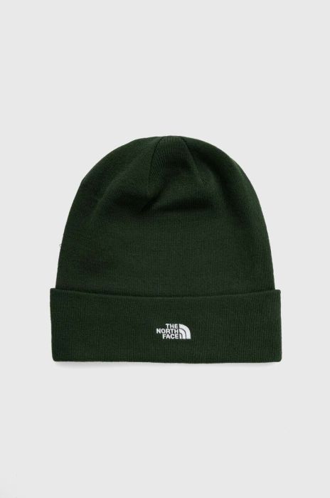 Шапка The North Face колір зелений з товстого трикотажу (3617543)