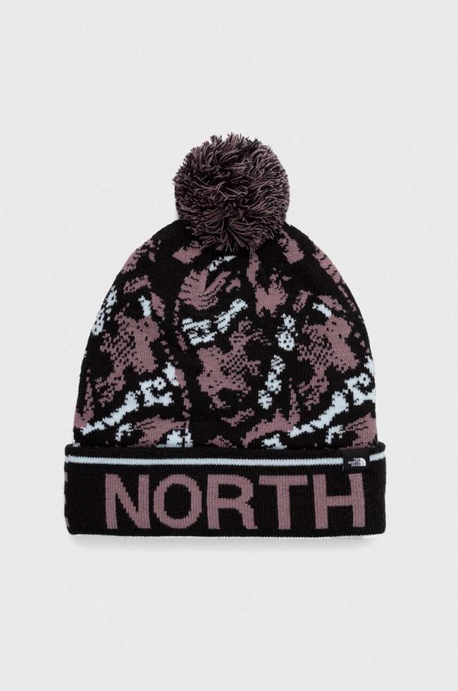 Шапка The North Face Tuke колір чорний з товстого трикотажу