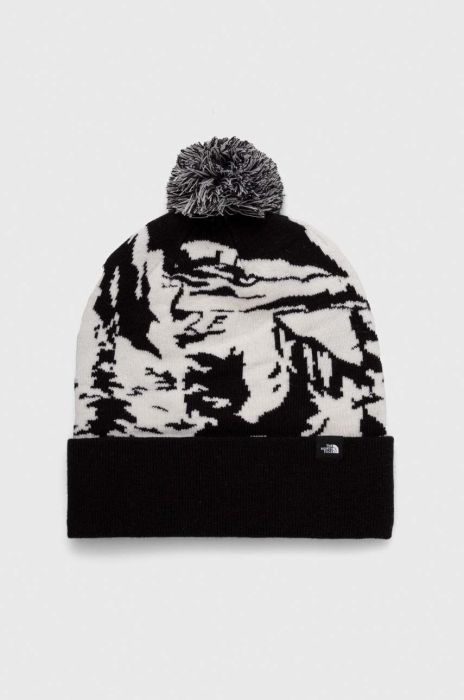 Шапка The North Face Tuke колір білий з тонкого трикотажу
