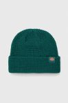 Шапка Dickies колір зелений з тонкого трикотажу Шапка Dickies колір зелений з тонкого трикотажу