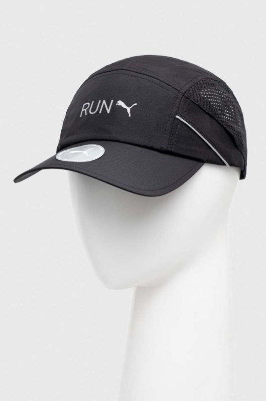 Кепка Puma колір чорний з принтом (3546423)
