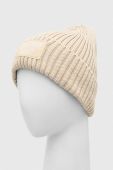 Шапка Karl Kani колір бежевий з тонкого трикотажу