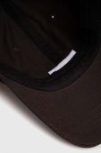 Бавовняна бейсболка Vans колір коричневий з принтом