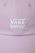 Бавовняна бейсболка Vans колір фіолетовий з аплікацією (3397563)