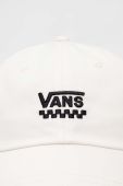 Бавовняна бейсболка Vans колір білий з аплікацією (3379157)