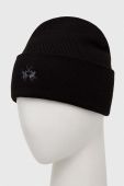 Шапка La Martina колір чорний з тонкого трикотажу