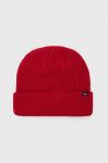 Шапка Vans колір червоний з товстого трикотажу (3546429) Шапка Vans колір червоний з товстого трикотажу (3546429)
