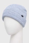 Шапка Vans з товстого трикотажу колір блакитний