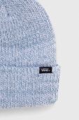 Шапка Vans з товстого трикотажу колір блакитний