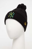 Шапка New Era колір чорний з товстого трикотажу NEW YORK YANKEES (3540291)