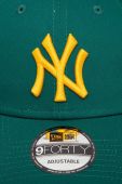 Бавовняна бейсболка New Era колір зелений з аплікацією NEW YORK YANKEES (3540377)