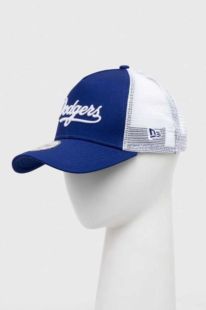 Кепка New Era колір синій візерунок LOS ANGELES DODGERS