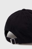 Бавовняна бейсболка Gant колір чорний з аплікацією (3372664)