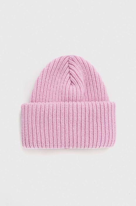 Шапка Houdini Big колір рожевий з товстого трикотажу вовна