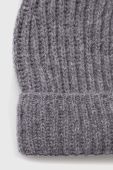 Вовняна шапка United Colors of Benetton колір сірий з тонкого трикотажу вовна (3550353)