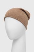 Шапка з домішкою вовни United Colors of Benetton колір бежевий з тонкого трикотажу (3537671)