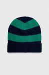Шапка з домішкою вовни United Colors of Benetton з тонкого трикотажу колір барвистий (3653484) Шапка з домішкою вовни United Colors of Benetton з тонкого трикотажу колір барвистий (3653484)