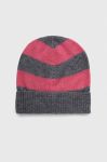 Шапка з домішкою вовни United Colors of Benetton колір барвистий Шапка з домішкою вовни United Colors of Benetton колір барвистий