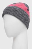 Шапка з домішкою вовни United Colors of Benetton колір барвистий