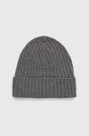 Шапка з домішкою вовни Sisley колір сірий з тонкого трикотажу (3629460) Шапка з домішкою вовни Sisley колір сірий з тонкого трикотажу (3629460)