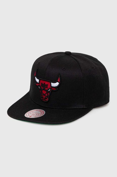 Кепка Mitchell&Ness CHICAGO BULLS колір чорний з аплікацією
