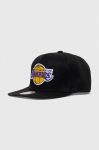Кепка Mitchell&Ness LOS ANGELES LAKERS колір чорний з аплікацією