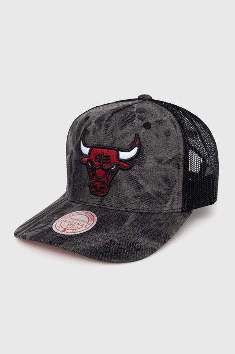 Кепка Mitchell&Ness CHICAGO BULLS колір сірий з аплікацією