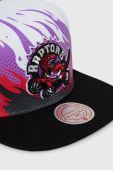 Бавовняна бейсболка Mitchell&Ness TORONTO RAPTORS колір білий візерунок