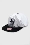 Бавовняна бейсболка Mitchell&Ness BROOKLYN NETS колір білий візерунок