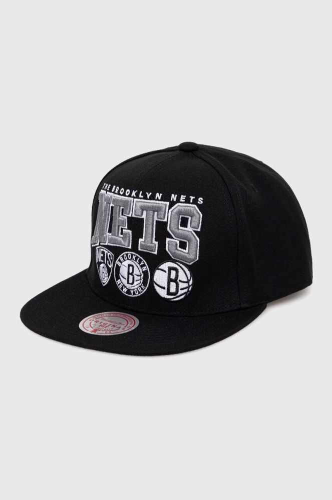 Кепка Mitchell&Ness BROOKLYN NETS колір чорний з аплікацією (3514169)