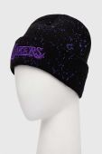 Шапка Mitchell&Ness LOS ANGELES LAKERS колір чорний з товстого трикотажу