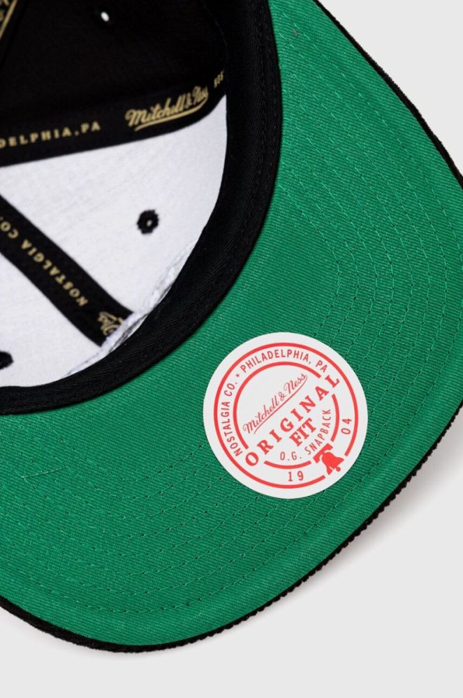 Бавовняна бейсболка Mitchell&Ness BROOKLYN NETS колір чорний з аплікацією фото 4