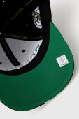 Бавовняна бейсболка Mitchell&Ness BOSTON CELTICS колір чорний візерунок
